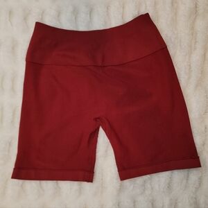 Aurola Women's Burgundy BBL Shorts